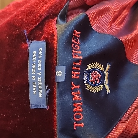 Tommy Hilfiger Red Crushed Velvet Vintage Suit - Picture 15 of 16